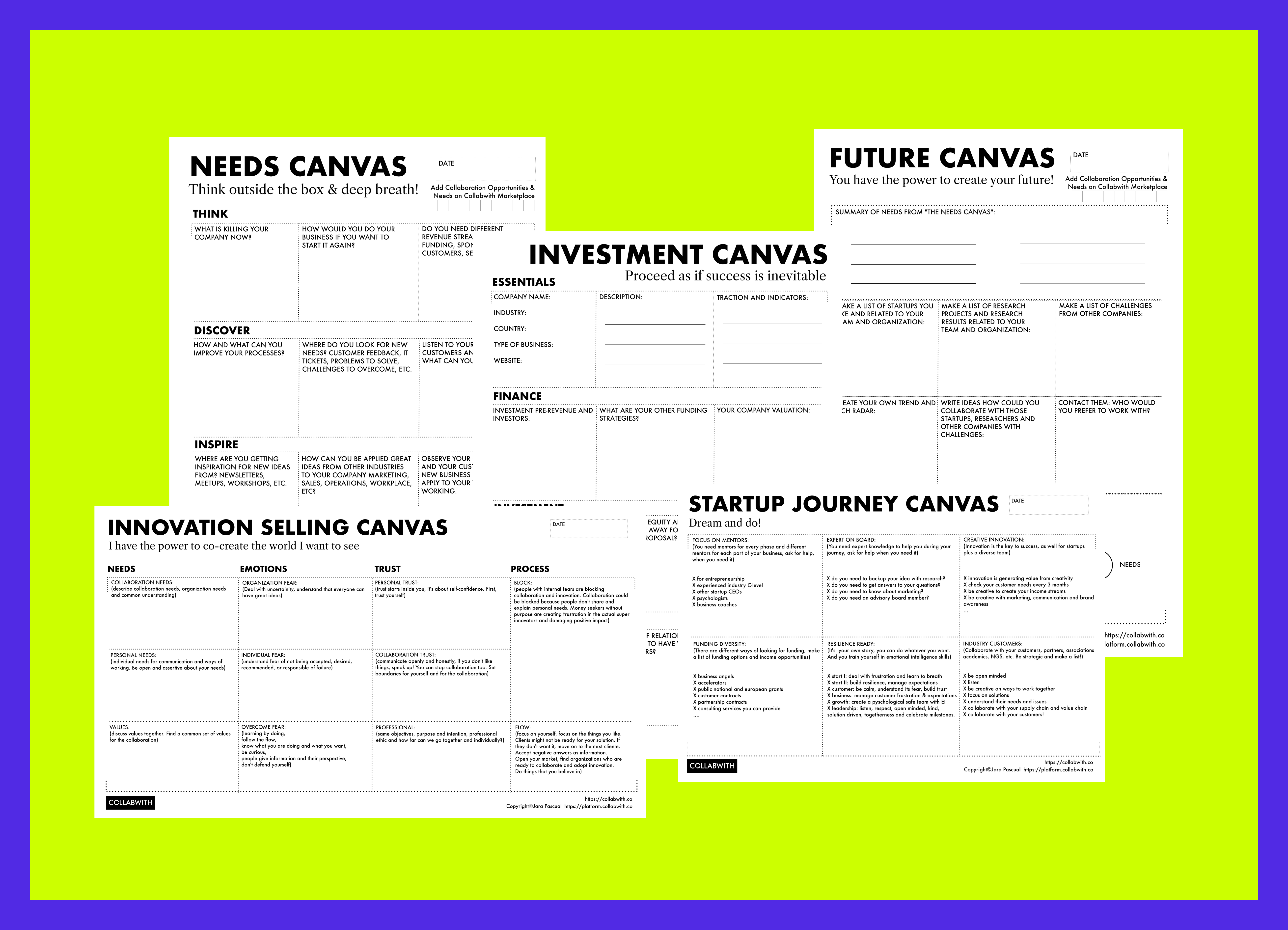 Package of PDF-Versions Of The Canvases – SHOP COLLABWITH